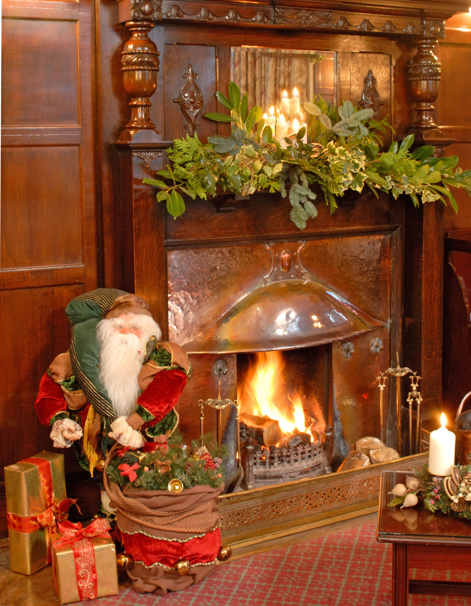 Father Christmas by the Fire