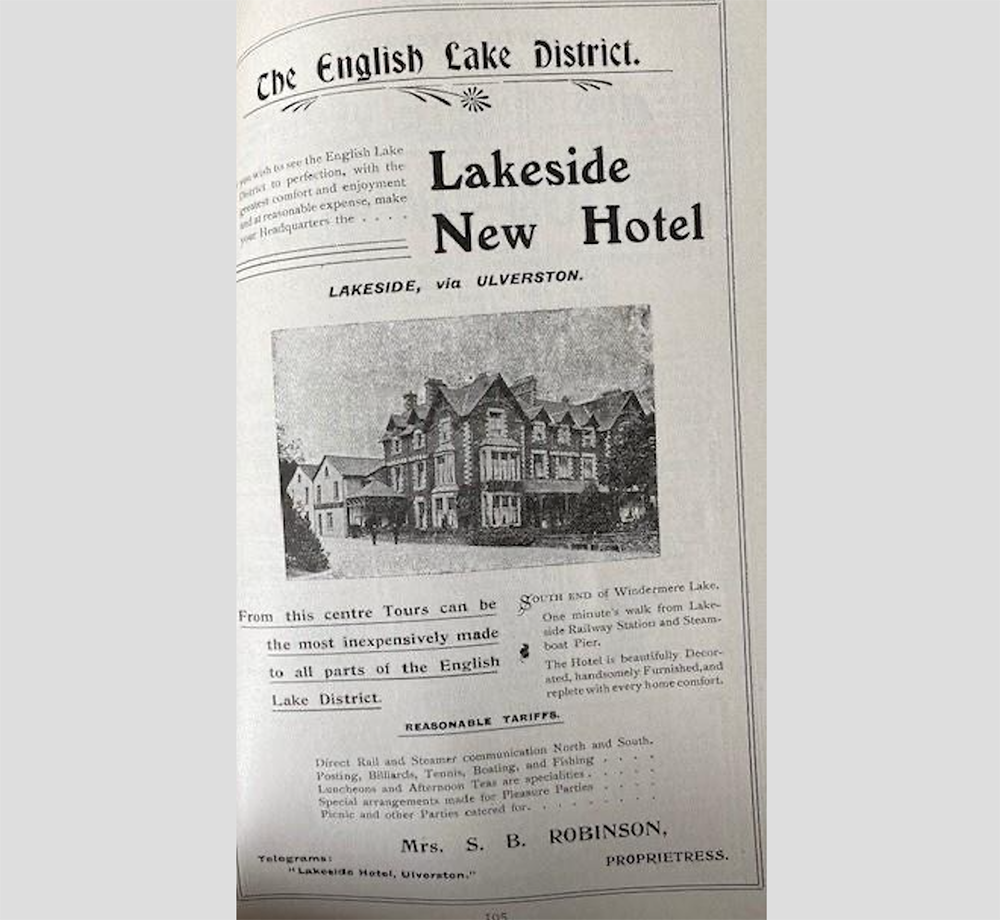 Lakeside tariff of yesteryear