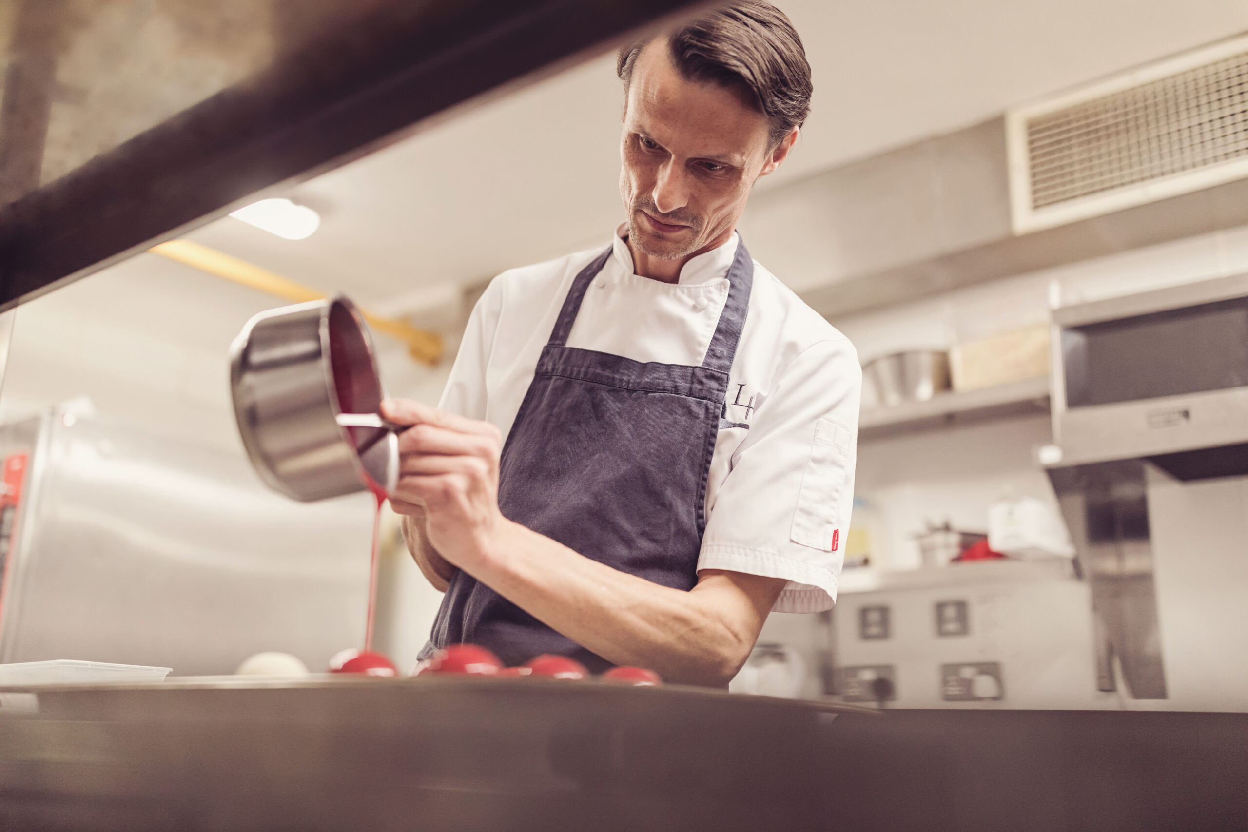 Chef preparing Afternoon Tea