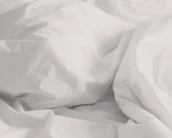 White bedding with soft texture
