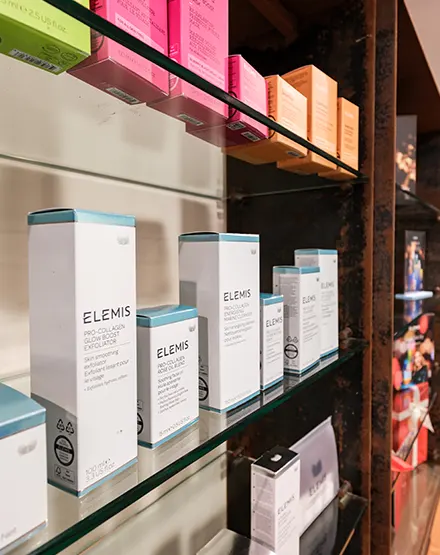 elemis spa products on shelf