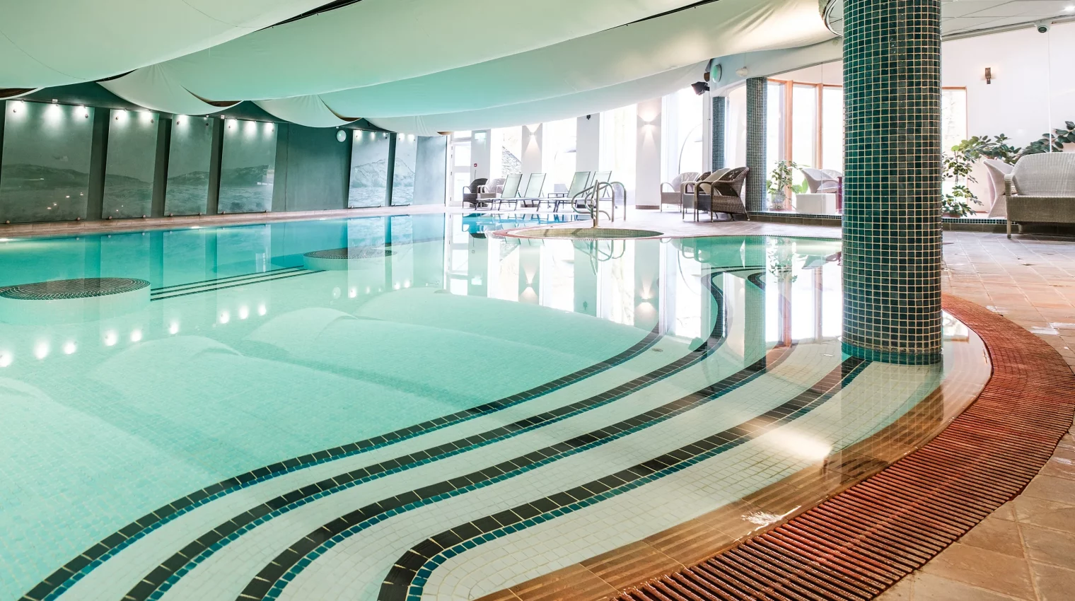 Spa swimming pool view