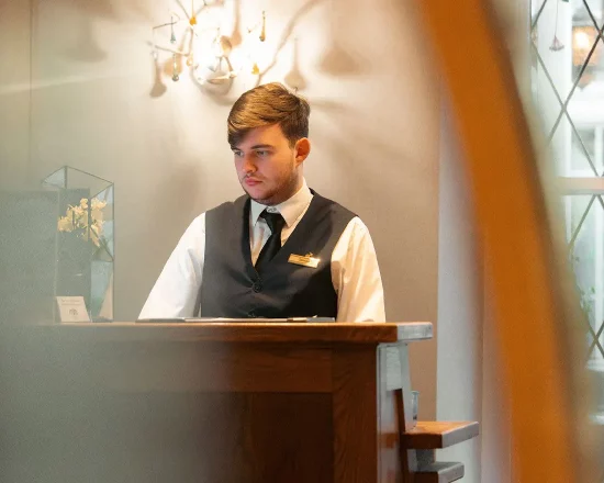 Member of Lakeside Hotel's Front Desk team