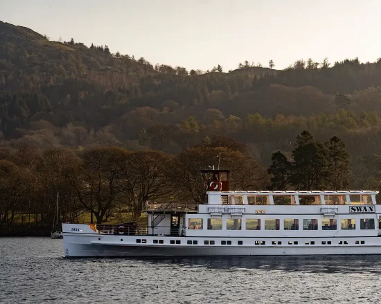 Windermere ferry boat on the lake