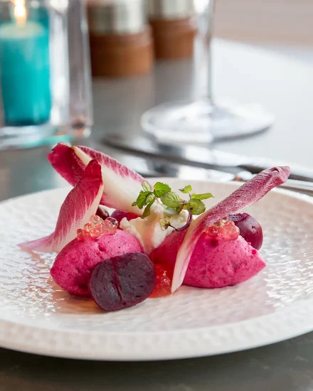 vegetarian fine dining beautiful plate of food
