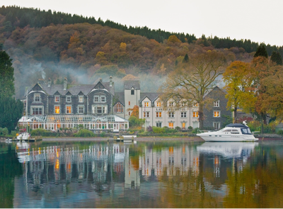 October at Lakeside: Autumn by Lake Windermere 