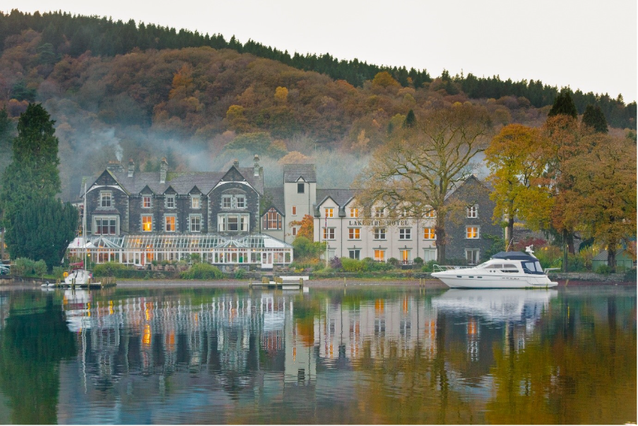 October at Lakeside: Autumn by Lake Windermere 